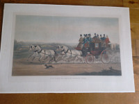 Hand Coloured Lithograph Prints.-English New Price
