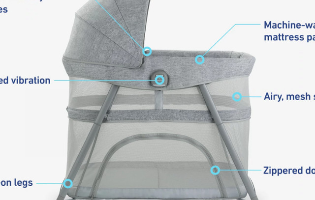 Graco DreamMore 3-in-1 Travel Bassinet / Play-yard - NEW IN BOX in Playpens, Swings & Saucers in Abbotsford - Image 2