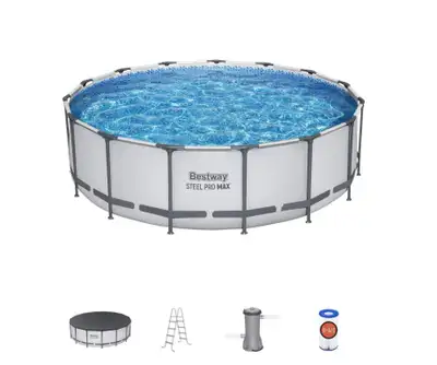 Bestway 15’ Steel Pro Max Pool (used, great condition), View more