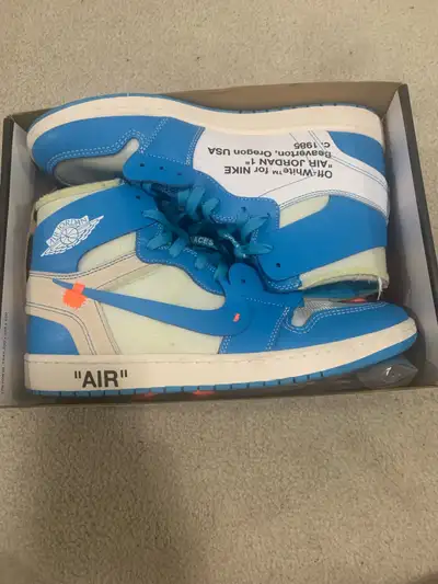 Off White Jordan 1 UNC - Size 13, View more