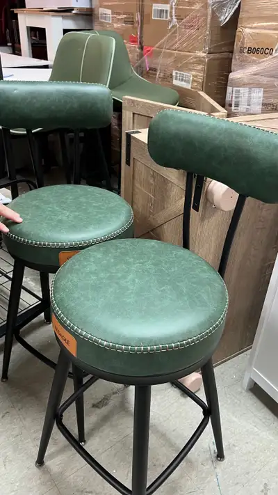 Beautiful 360 swivel bar stool with back support, View more