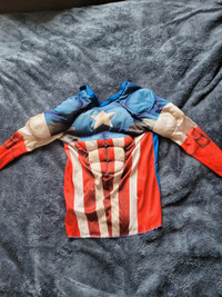 Halloween Costume Child Size - Padded Captain America Top 