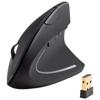 Anker Vertical Ergonomic Wireless Optical Mouse - Black, View more