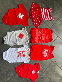 Canada Day outfits size 6-12 months