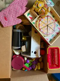 Box of Kitchen Toys 