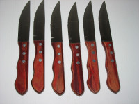 6 couteaux à steak Paderno