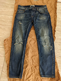 Zara Basic Women Blue Stretch Jeans Z1975 Denim Size USA4 EUR36