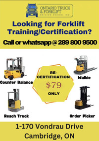 Forklift Training & Certification in Cambridge