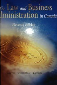The Law and Business Administration in Canada