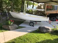 17 ft Silverline Dolphin Sail boat with trailer  $2,000