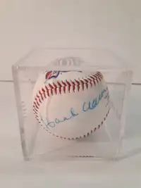 HANK AARON Signed Baseball Anniversary Collectors Item