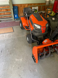 Lawn tractor with 42” deck & 42” snow blower 