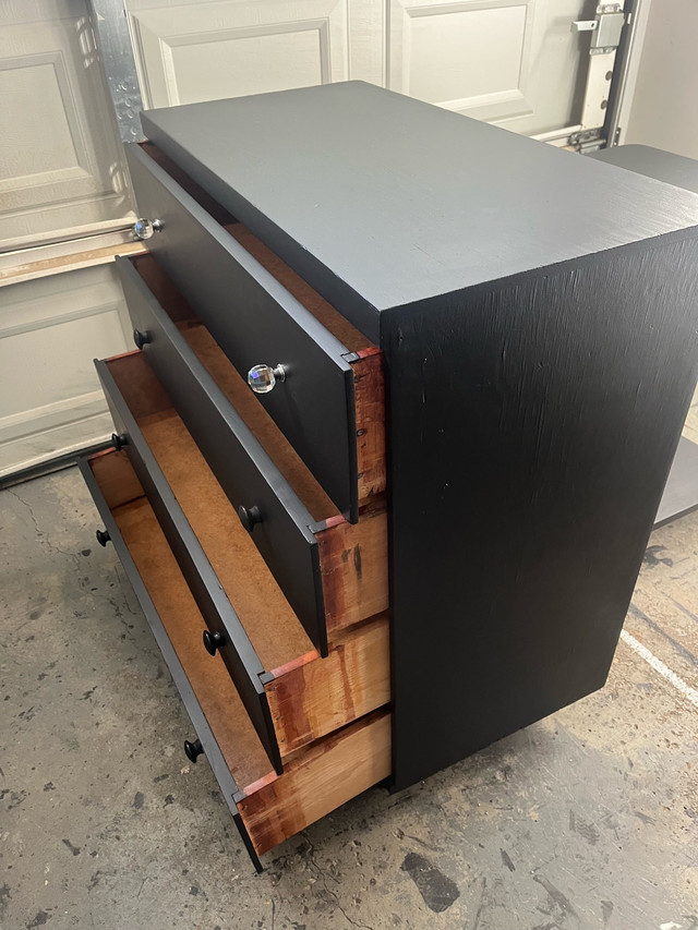 Black Dresser Chest of Drawers in Dressers & Wardrobes in Strathcona County - Image 2