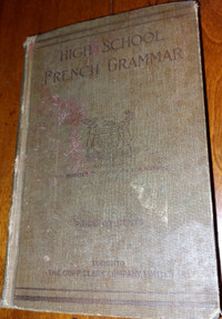 1900 High School French Grammar HC Book