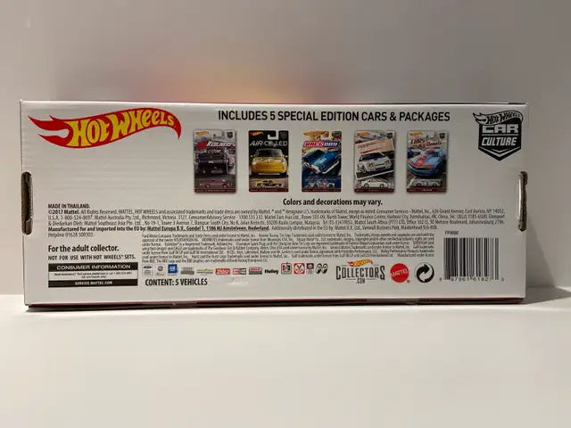2017 Hot Wheels Car Culture Premium Box complete Set RLC all 563008306091139121