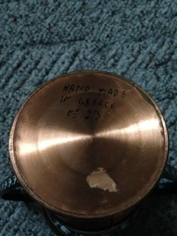 Greek Copper Vase in Arts & Collectibles in Calgary - Image 3