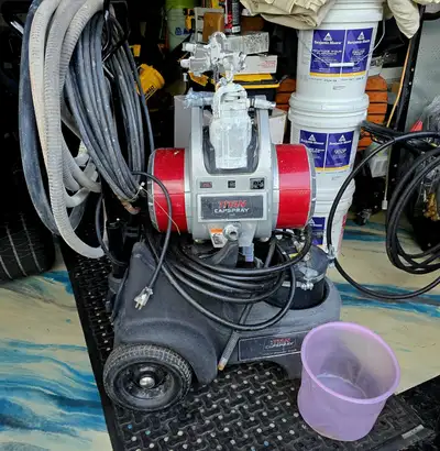 FIVE STAGE Professional Paint Sprayer with Cart & Lots of Extras. PERFECT FINE FINISHES! Titan Capsp...