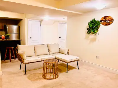 Offering fully furnished private bedrooms in a VERY Spacious and Bright Three Bedroom, Two Washroom...