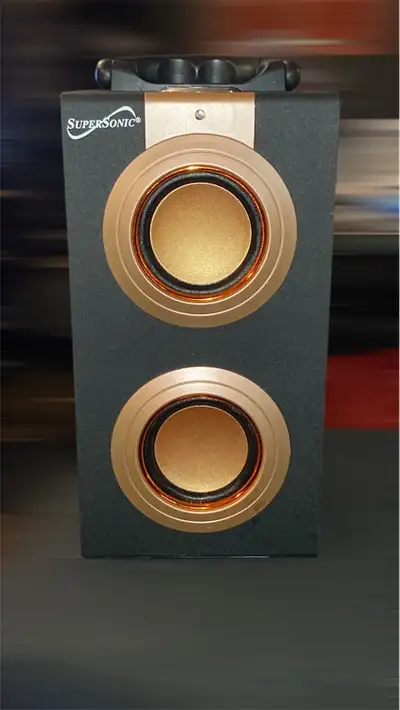  Supersonic, portable speaker, FM radio, View more