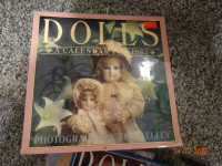 Doll Calendars 1990s,antique dolls,Tom Kelley 12x12inches,12 pic