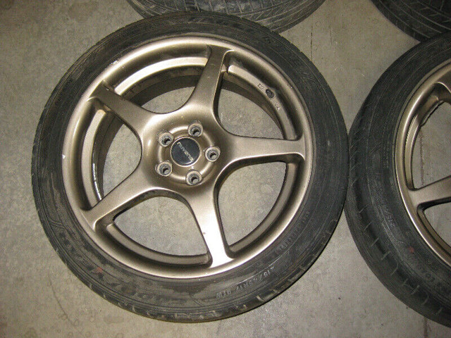 215-45-17 SUBARU WRX STI MAG WHEELS 5X100 OFFSET: +47 17X7 dans Moteur, Pièces de Moteur  à Ville de Montréal - Image 3