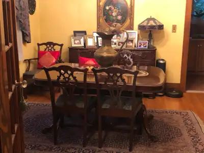 Antique Dining Set - RESTORATION REQUIRED, View more