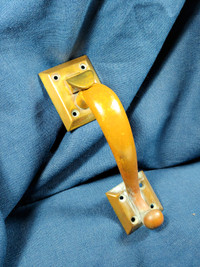 Solid brass, vintage door handle.