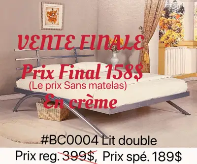 TOUT EN SOLDE!!! TOUT DOIT PARTIR!!! TOUT EST NEUF! Table de base à partir de $50+; Table de cuisine...