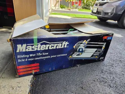 Mastercraft 7" 10A Sliding Wet Tile Saw, View more