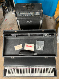 Rhodes Mark I Stage Piano with Peavey Amp and Speakers