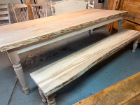 Live Edge Table from Our Showroom Provenance Harvest Tables