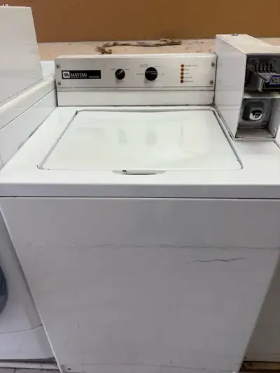 2 top load Maytag coin washing machines 750 each
