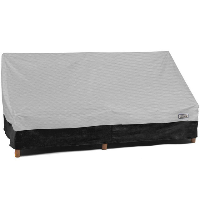 Outdoor Patio Sofa Cover - 93"W x 40"D x 35"H - Gray & Black in Patio & Garden Furniture in Oshawa / Durham Region