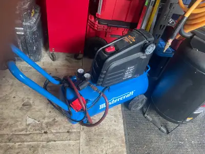 MASTERCRAFT COMPRESSOR AND FRAMING NAILER GUN, View more