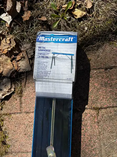 Mastercraft Metal Sawhorse, 300-lbs Capacitybench metal folding, View more