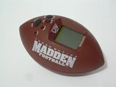 EA Sports Madden Football Throw Motion Handheld Electronic Football from Radica 1999 - excellent con...