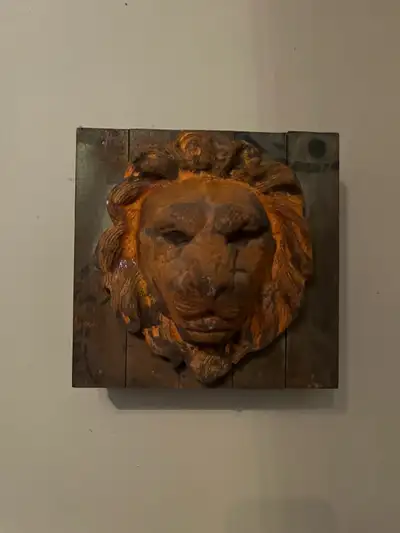 Lion Head Wall Decor - Rustic Vintage style, View more