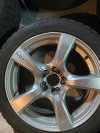 Used Winter tire set with 18" univeral rims