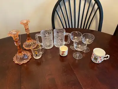 MISCELLANEOUS VINTAGE GLASSWARE - SEPARATELY PRICED, View more