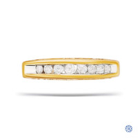 NEW Womens Gold Diamond Band Ring