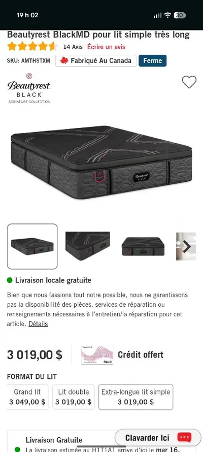 2 matelas simple XL , View more