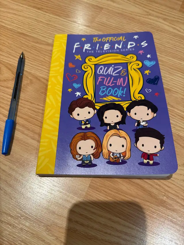  Official friends, TV series, quiz, and fill in book