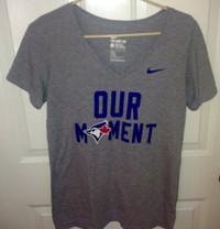 Nike Toronto Blue Jays V Neck Our Moment T shirt Ladies Large
