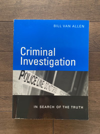 Criminal Investigation, Bill Van Allen (Textbook) 