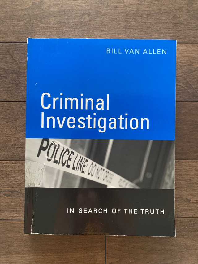 Criminal Investigation, Bill Van Allen (Textbook)  in Textbooks in Edmonton