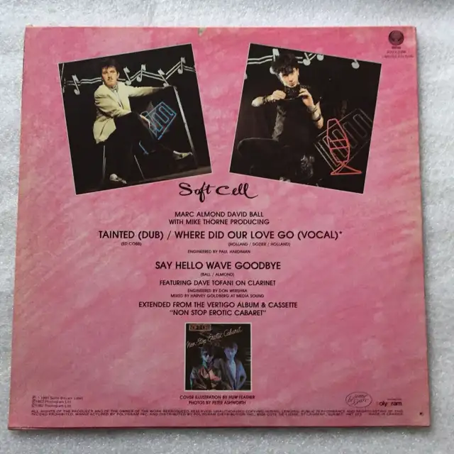 Soft Cell-Say Hello Wave Goodbye Record  in Arts & Collectibles in North Bay - Image 3
