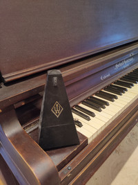 Heintzman Grand Cabinet Piano with Metronome