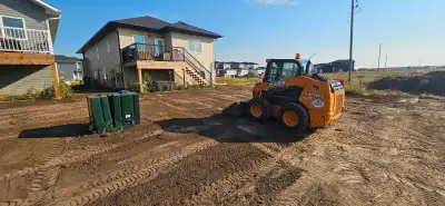Skidsteer excavating service, View more
