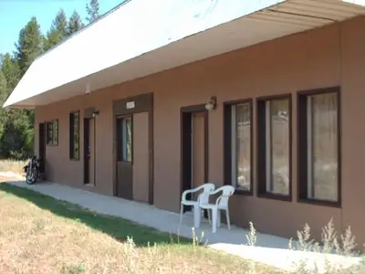 2 bedroom suite and 3 bedroom suite available in quiet side by side duplex. 5 acres mostly forested....