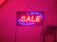 Light Up LED Sale Sign For Sale Sydney Mines Location